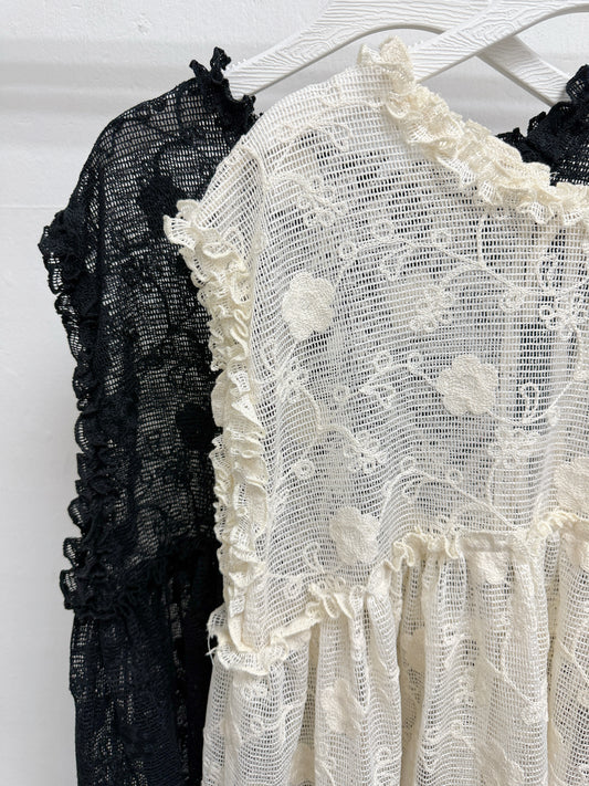 【新品優惠】刺繡花紋網網外搭丨2 col