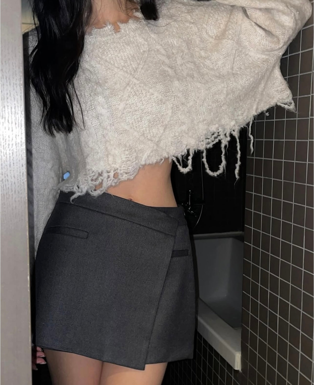 【SALE】麻花紋短款冷衫|4 col