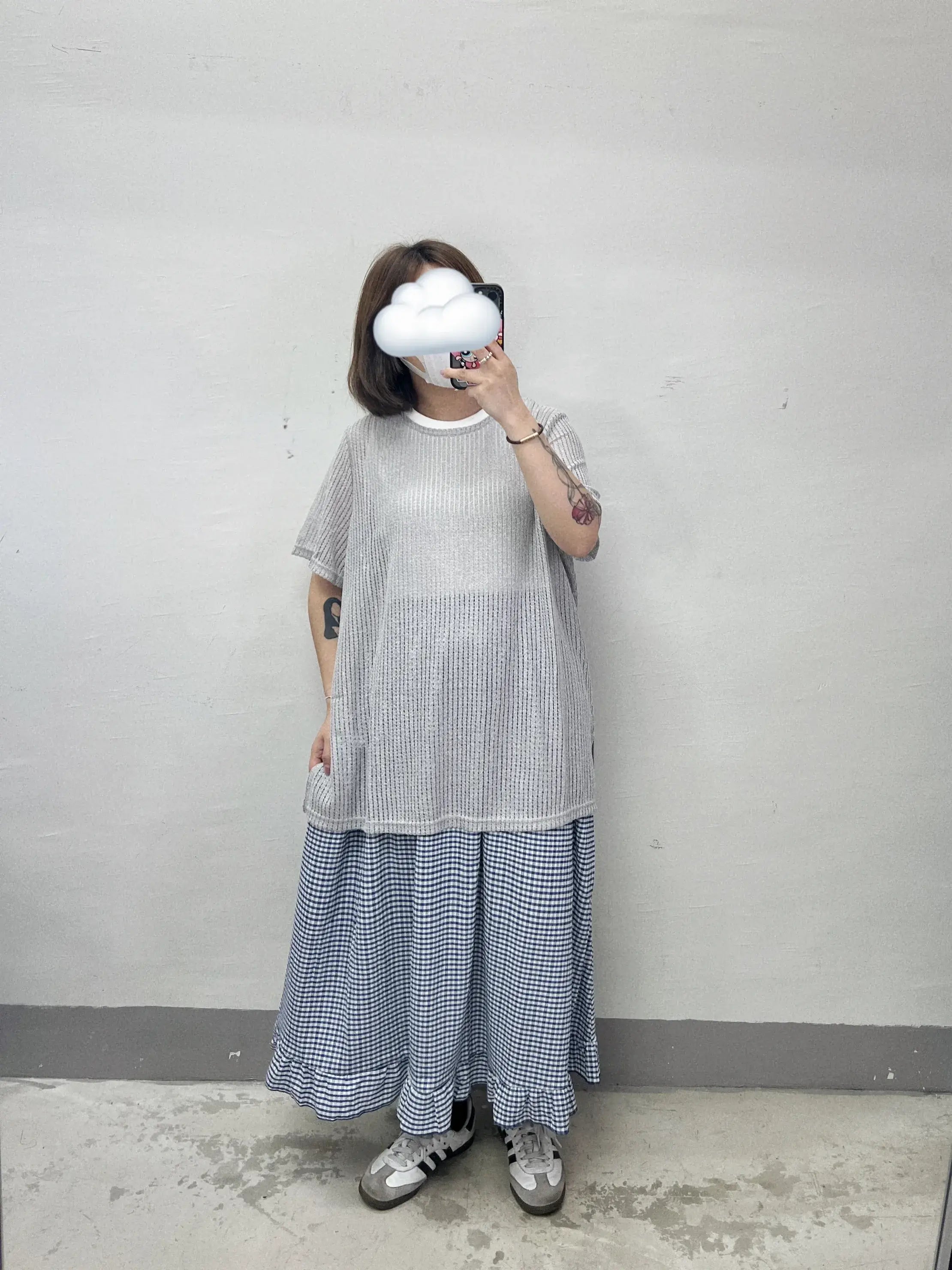 【SALE】薄針織oversize top|3 col