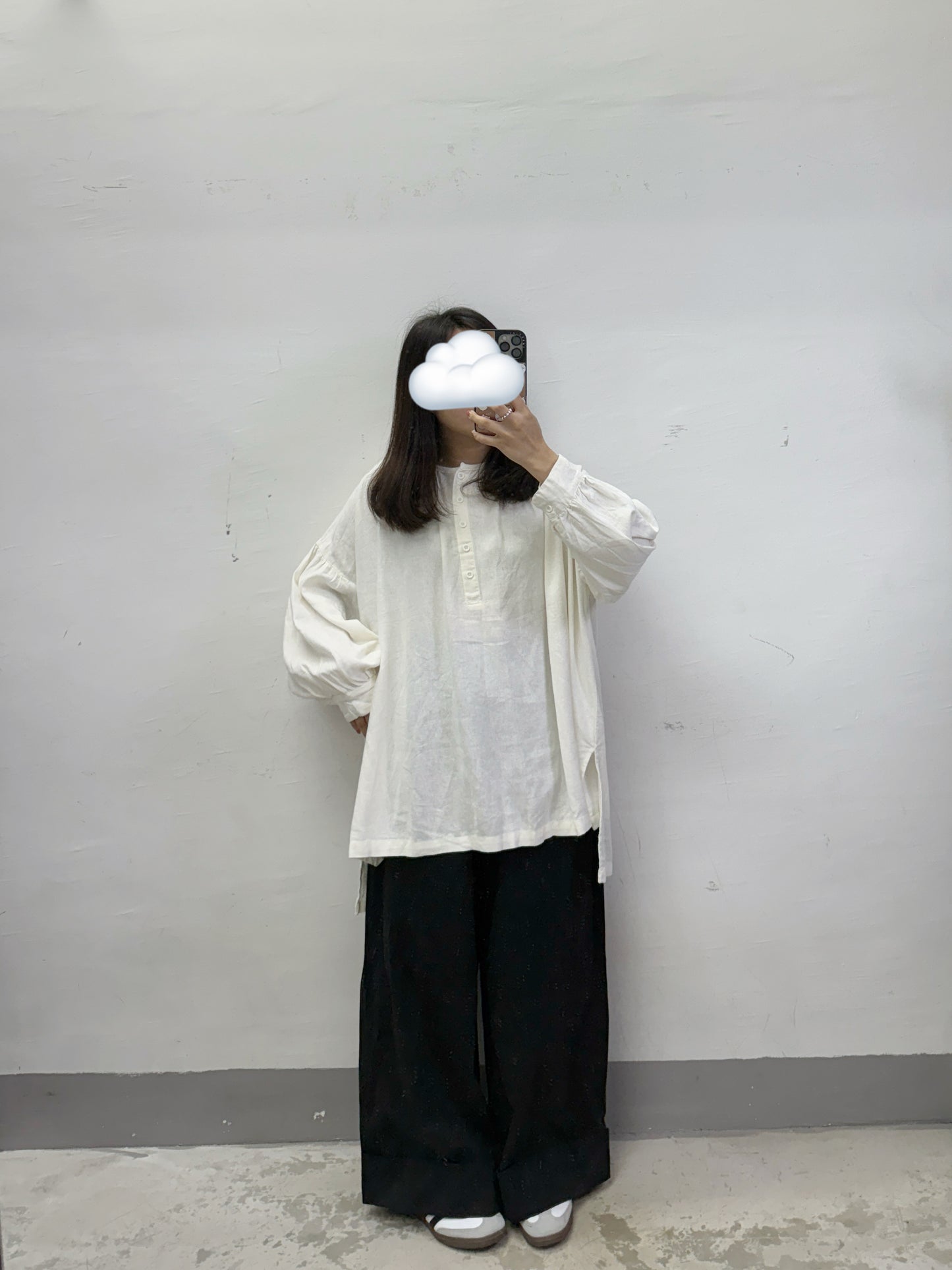 嗦嗦料褶腳闊褲丨軍綠 卡其