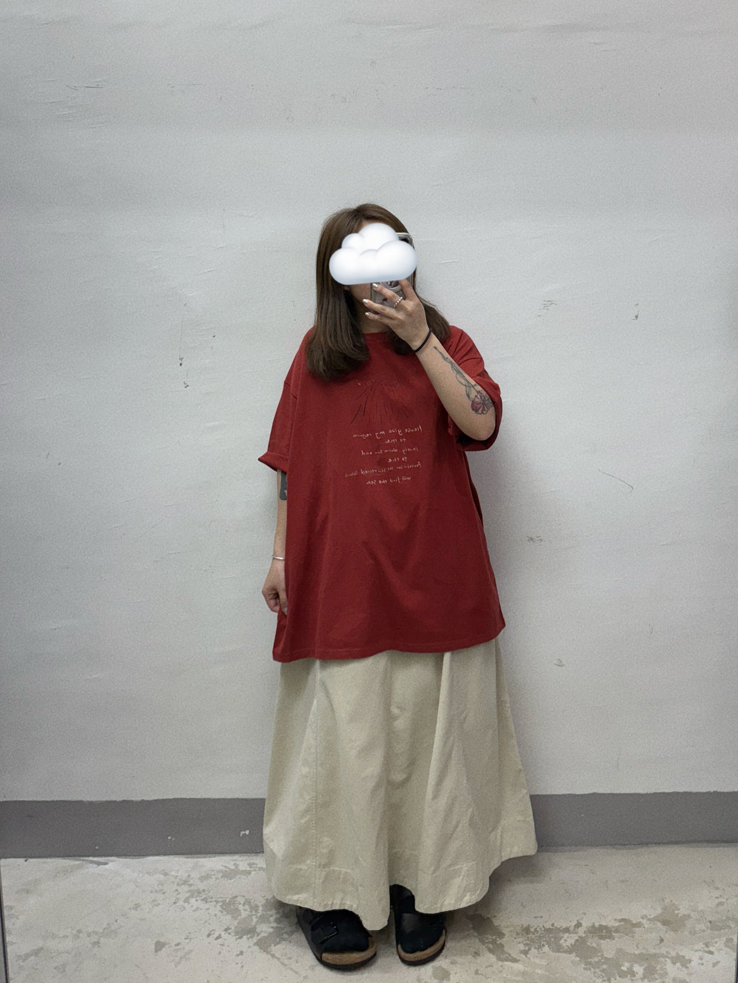 斜布料連belt口袋半裙丨4 col