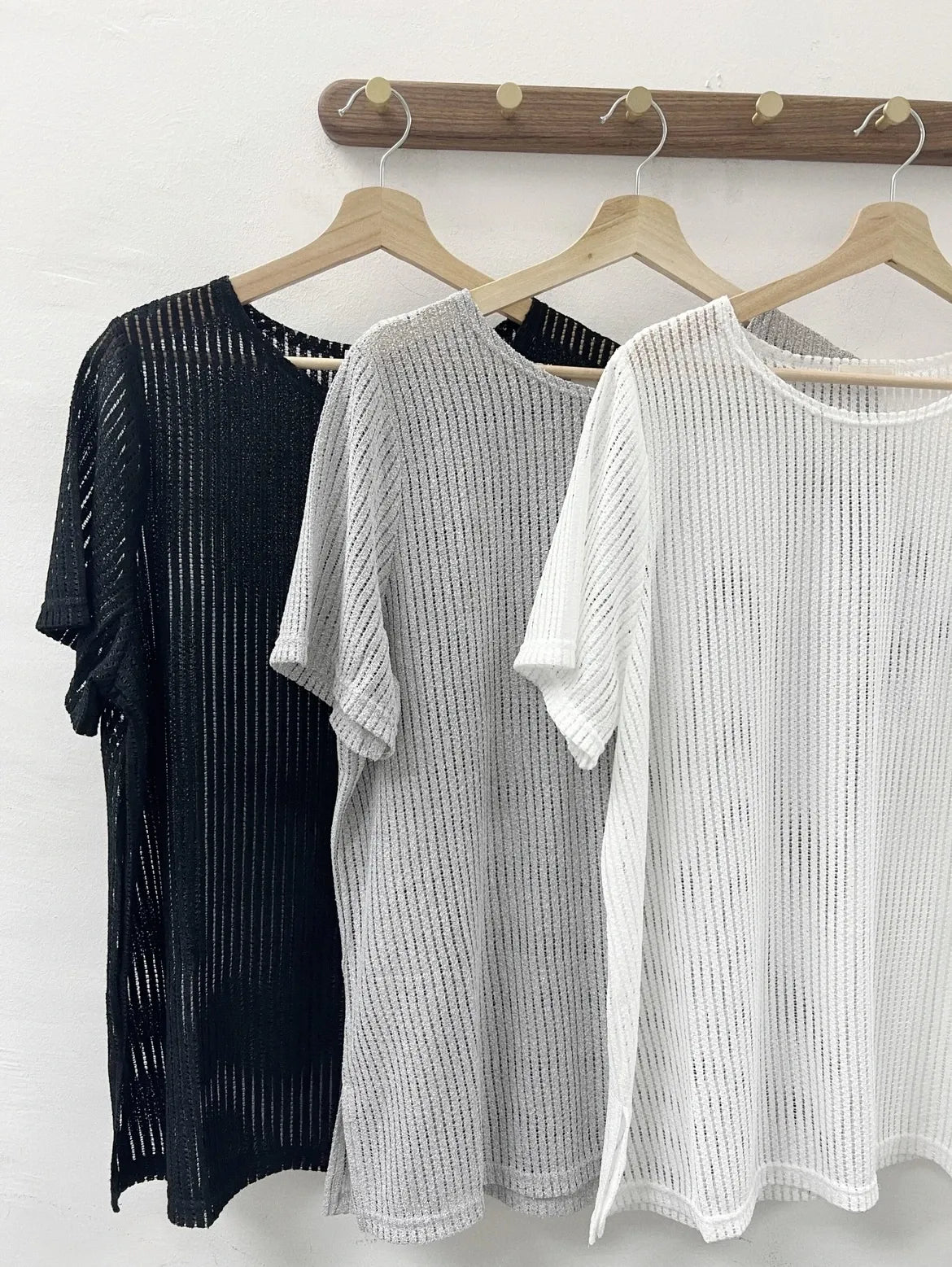 【SALE】薄針織oversize top|3 col