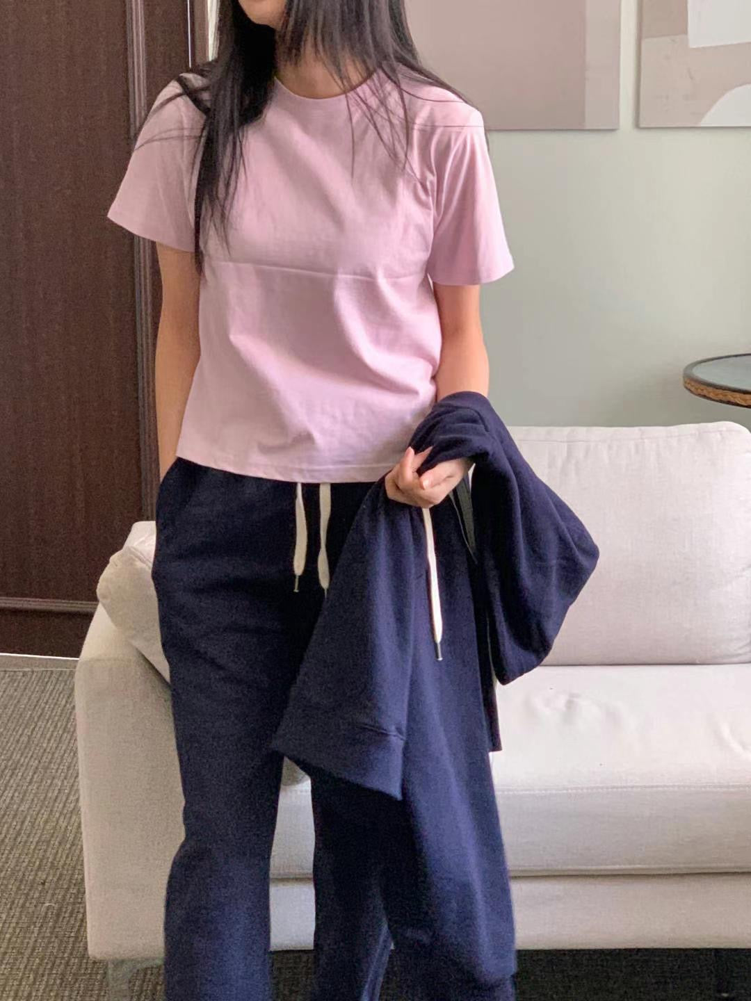 【SALE】basic tee|粉 淺綠