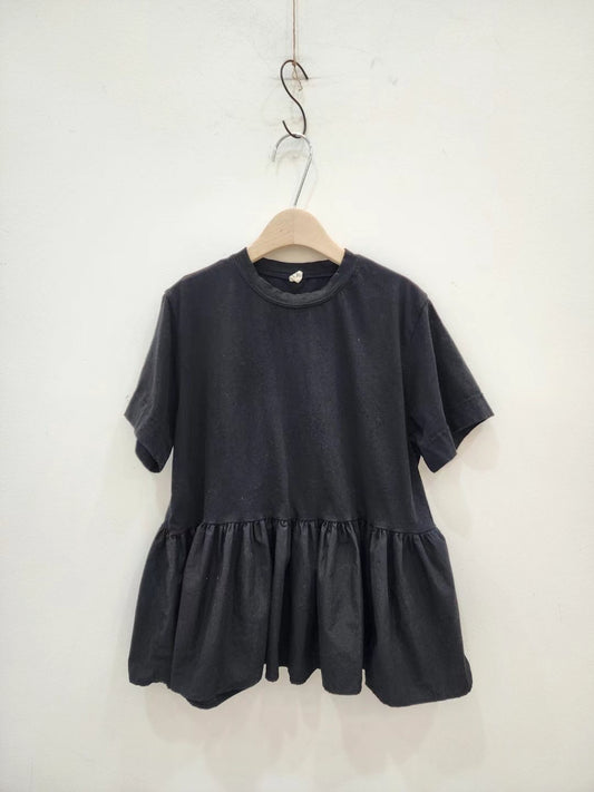 必備!棉質傘型top|白