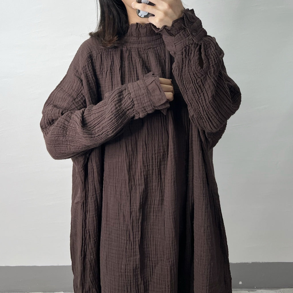 【SALE】bb棉ruffle領 2-way ops|啡