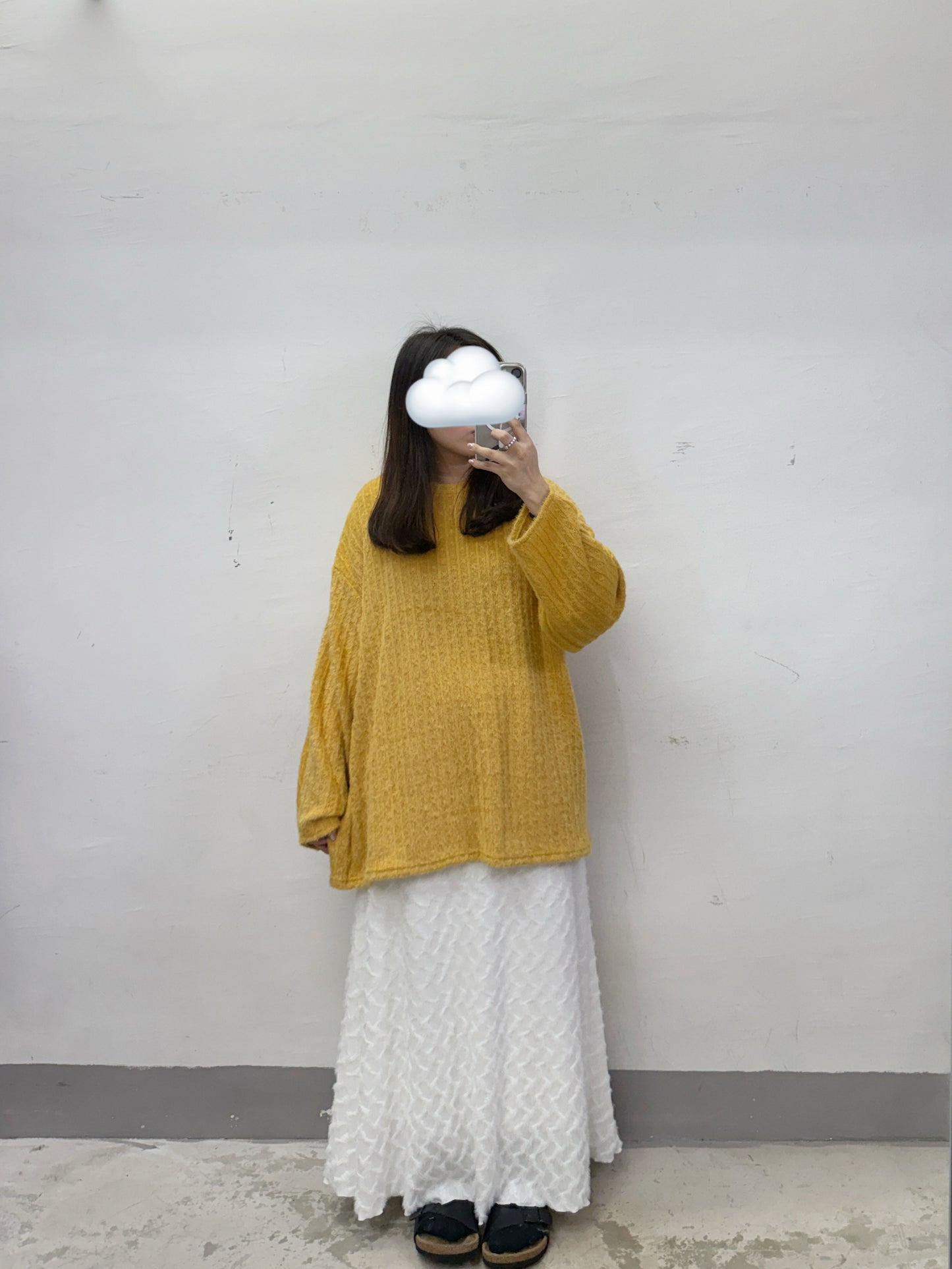 【SALE】暗花紋軟綿綿舒服針織上衣丨4 col