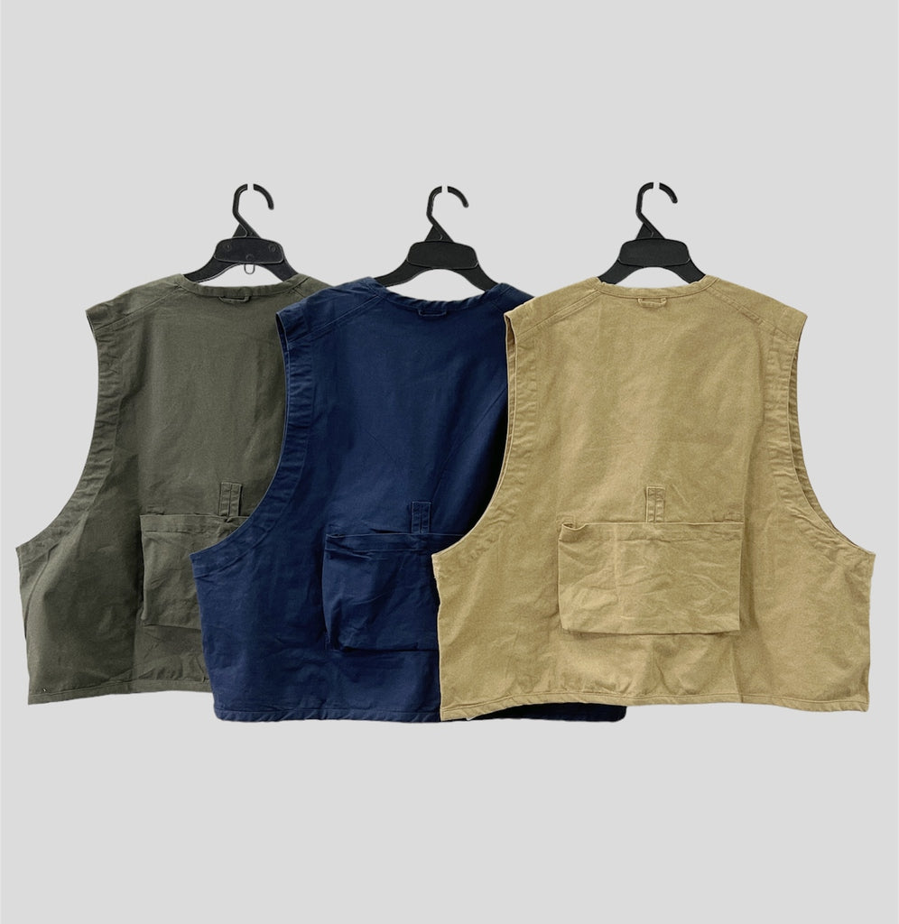 【SALE】worker vest|藍 黃