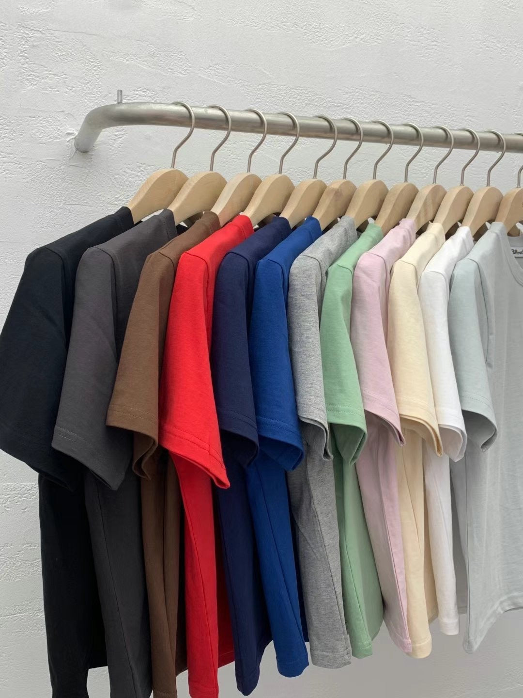 【SALE】basic tee|粉 淺綠
