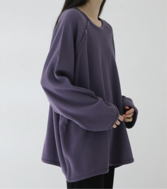 窩夫格紋上衣丨4 col