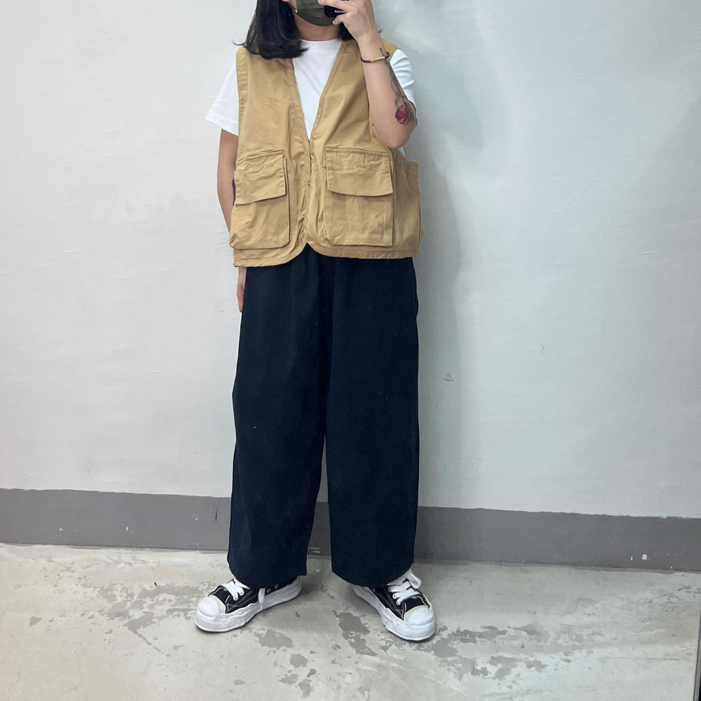 【SALE】worker vest|藍 黃