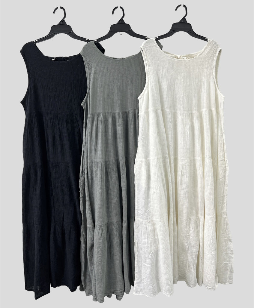 【SALE】後綁帶蝴蝶結背心ops|3 col