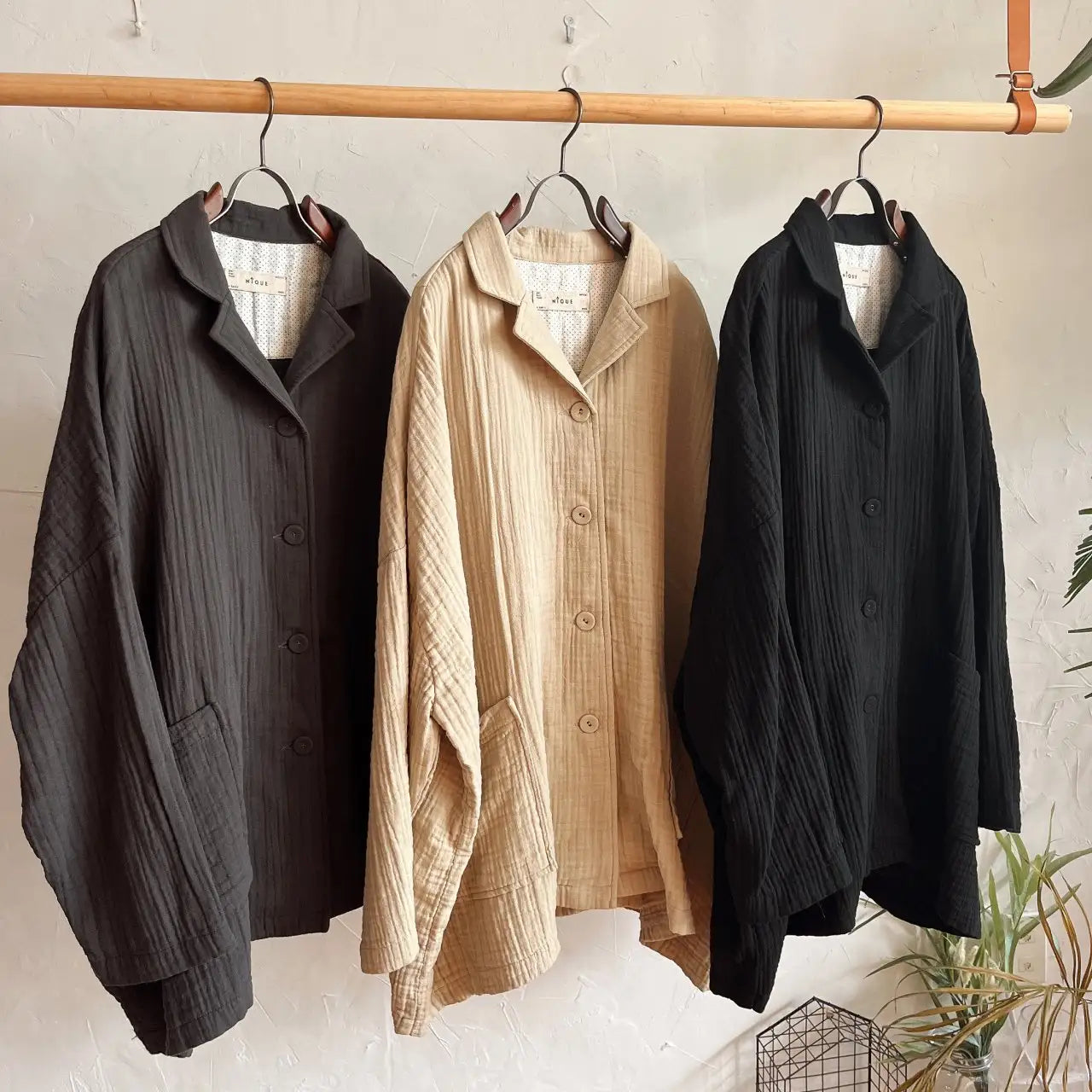 【SALE】bb棉西裝領外套|杏