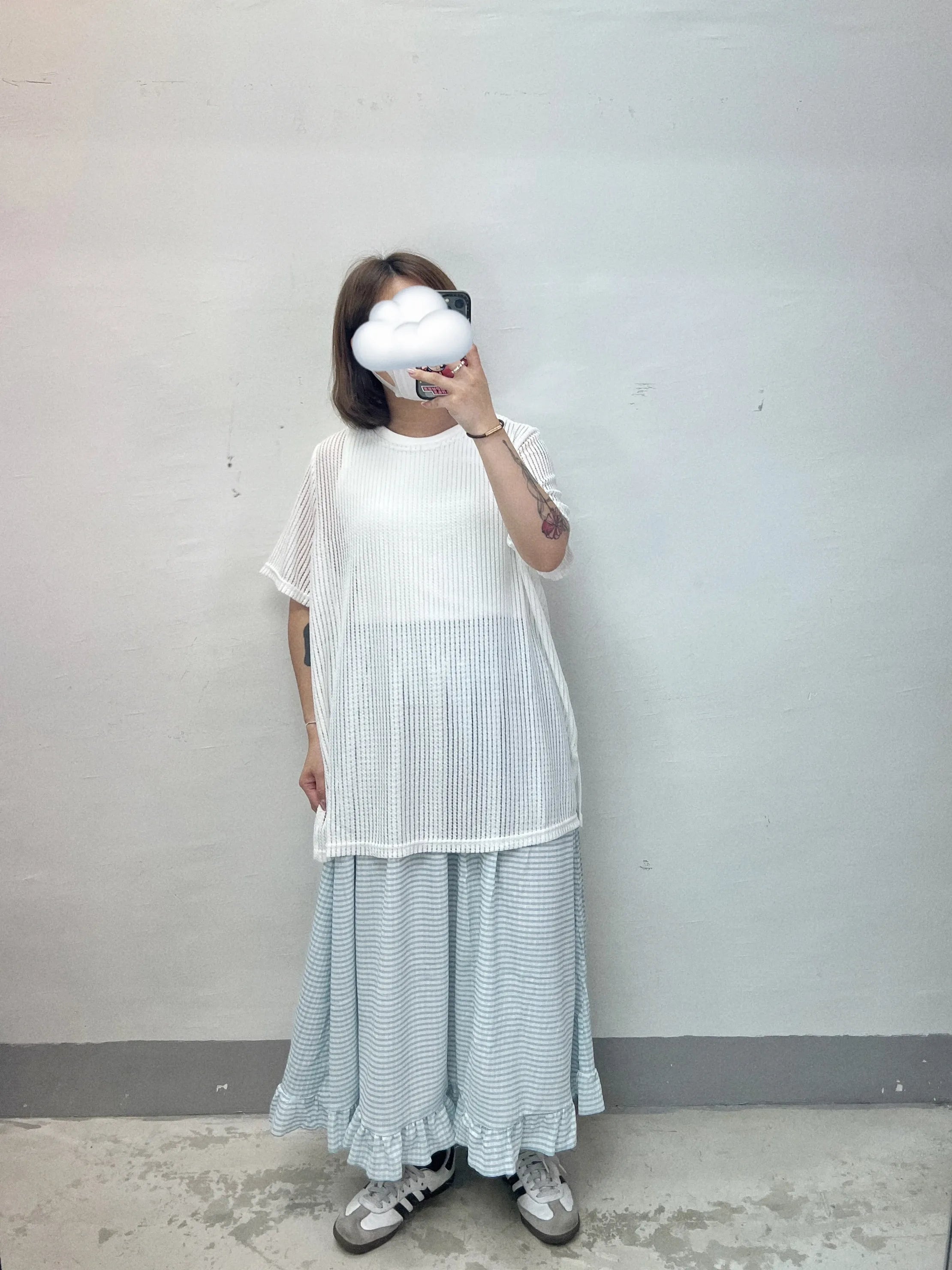 【SALE】薄針織oversize top|3 col
