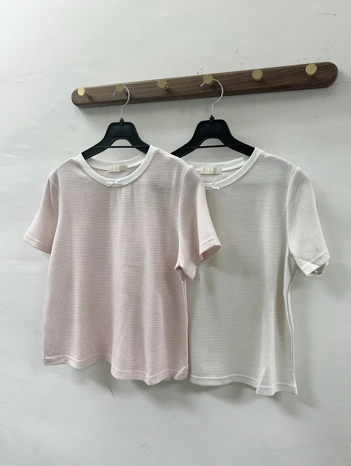 【SALE】蝴蝶結條子tee