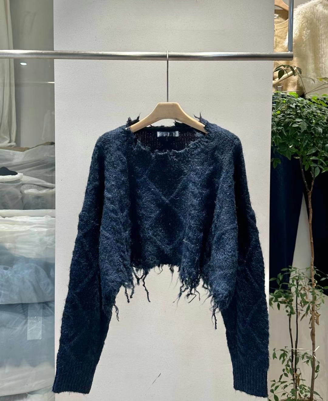 【SALE】麻花紋短款冷衫|4 col