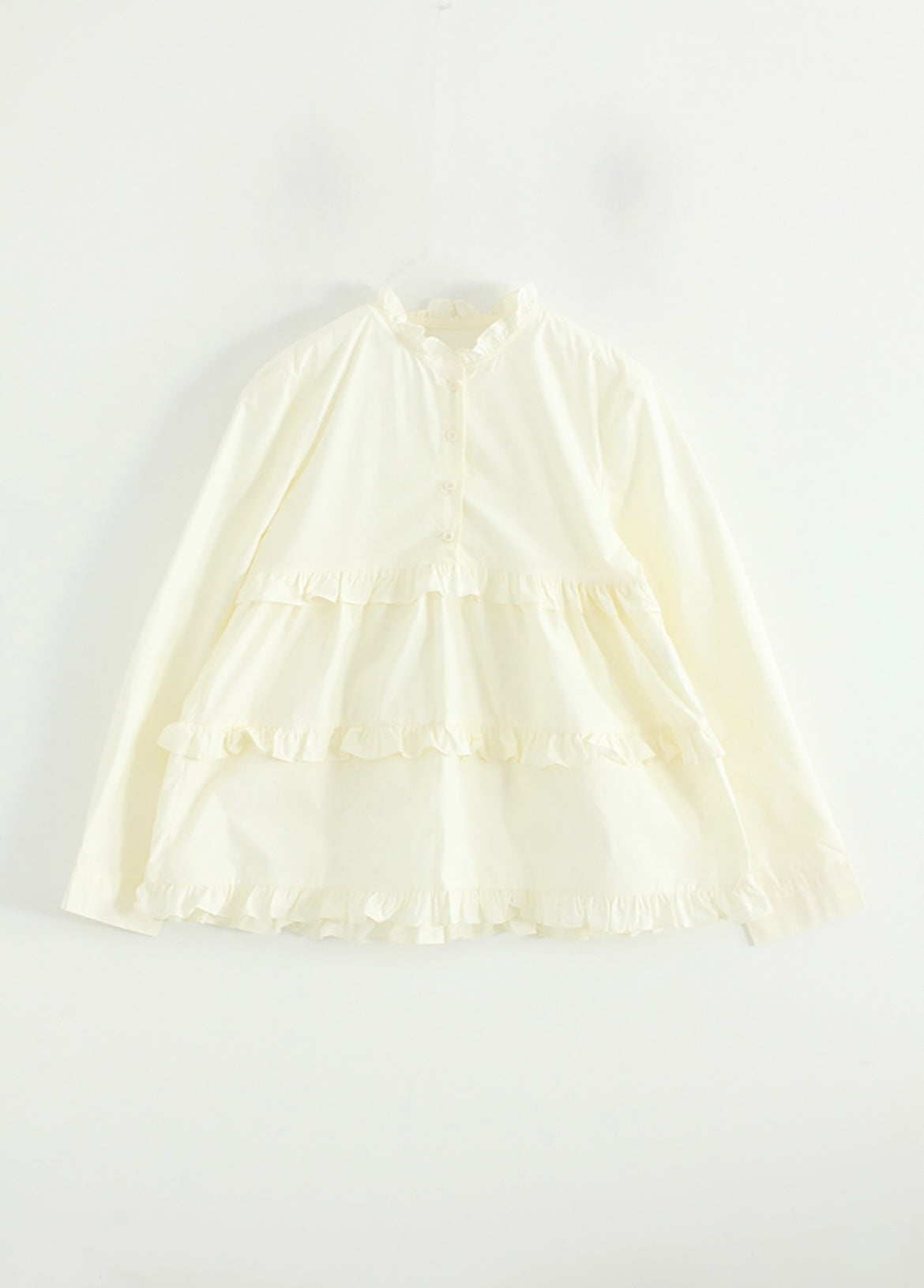 【SALE】ruffle邊恤top|黃