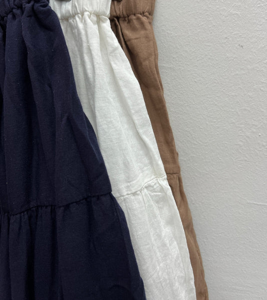 【SALE】棉紗層層半身裙|啡
