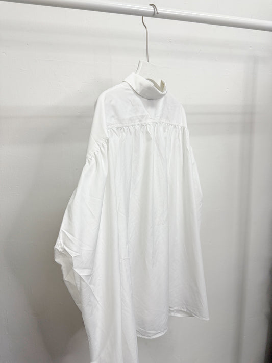 【SALE】有領口袋恤丨白