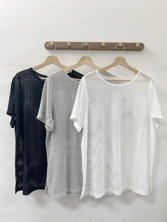 【SALE】薄針織oversize top|3 col