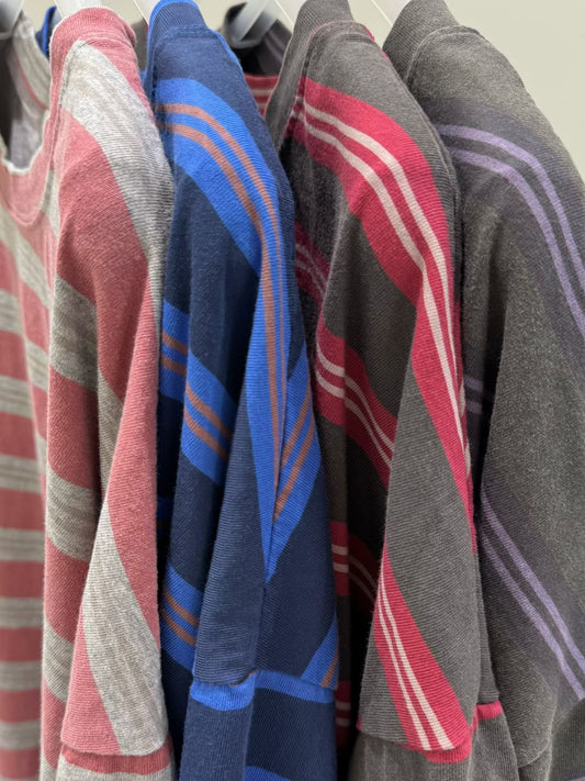 拼色條紋上衣丨4 col