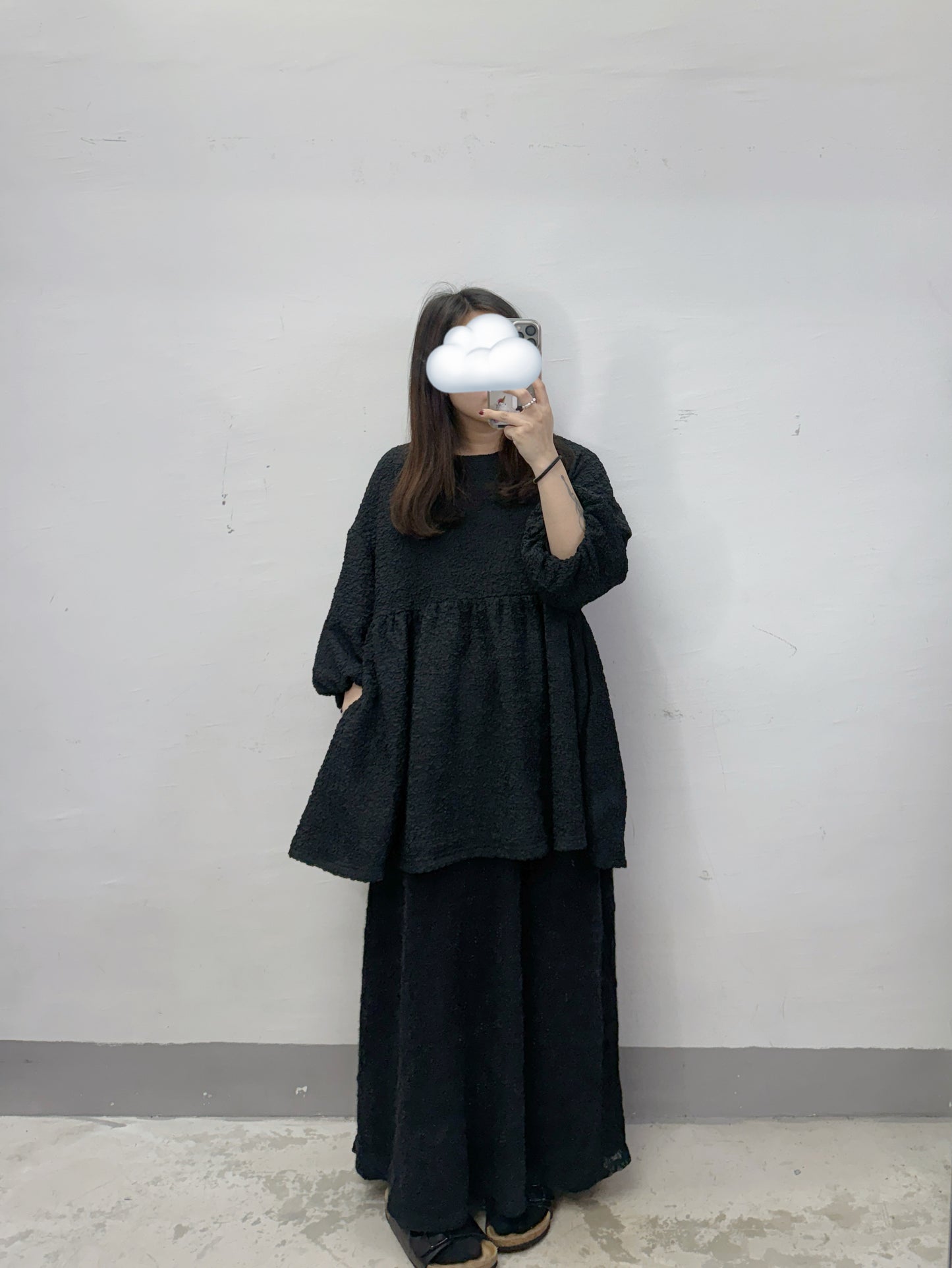 【新品優惠】皺皺紋後綁帶泡袖上衣丨3 col