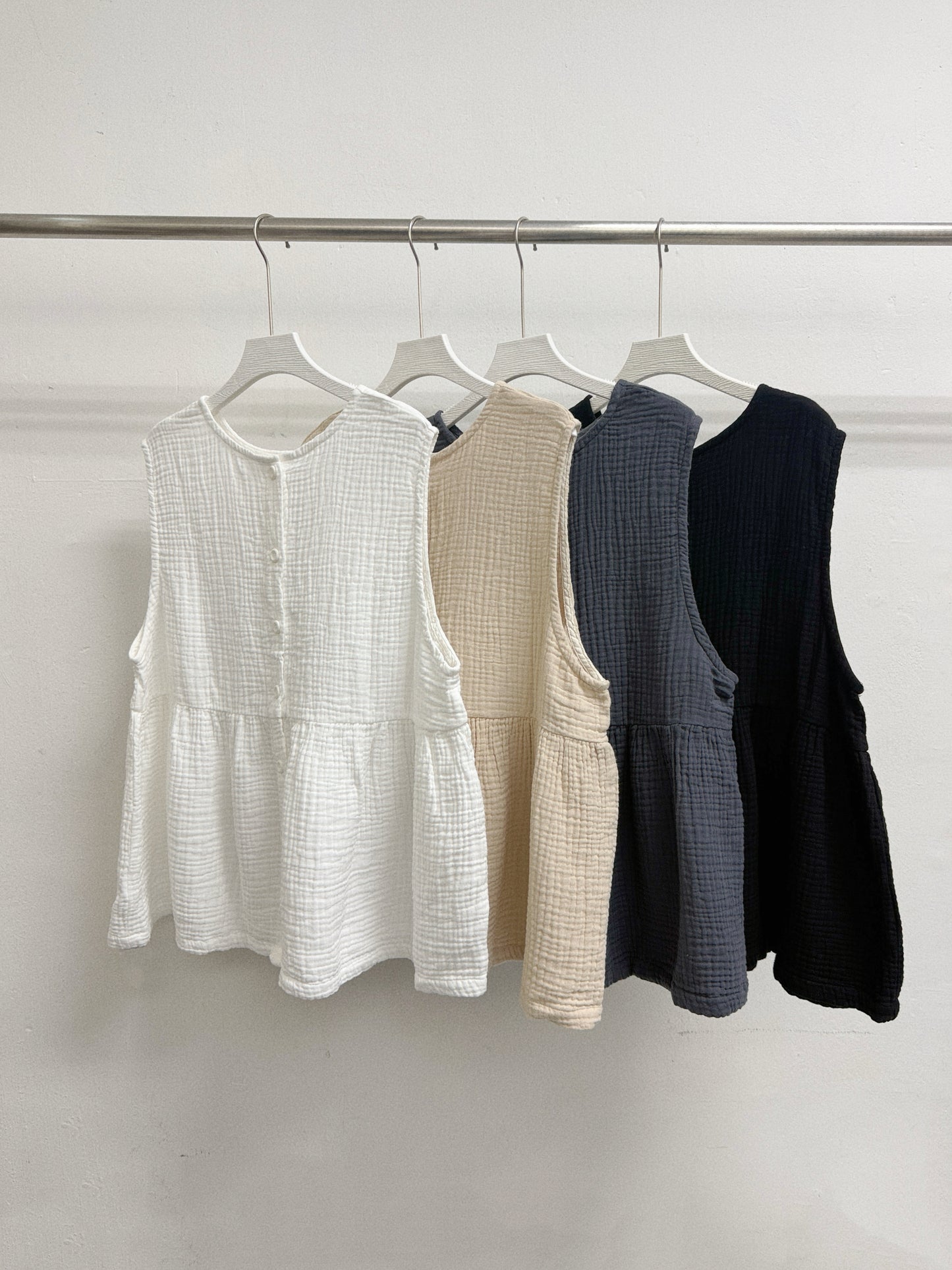 【新品優惠】2-way bb棉背心外搭丨2 col