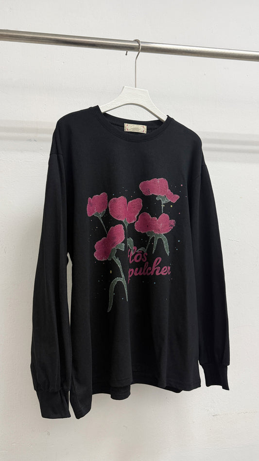🌷花花print tee