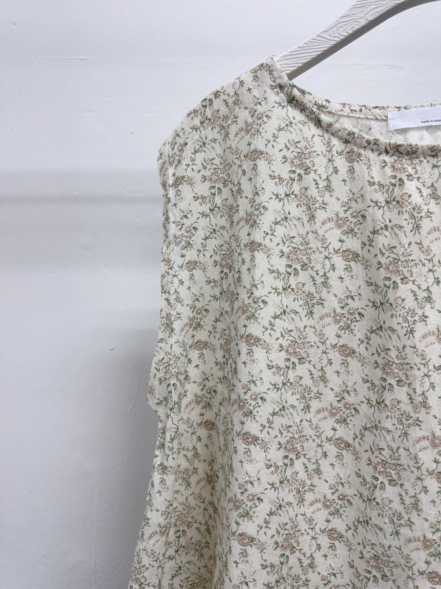 【SALE】麻料花紋背心