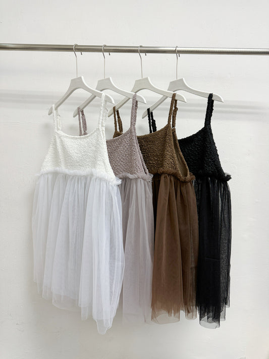 新色入!皺皺紋拼紗外搭丨5 col