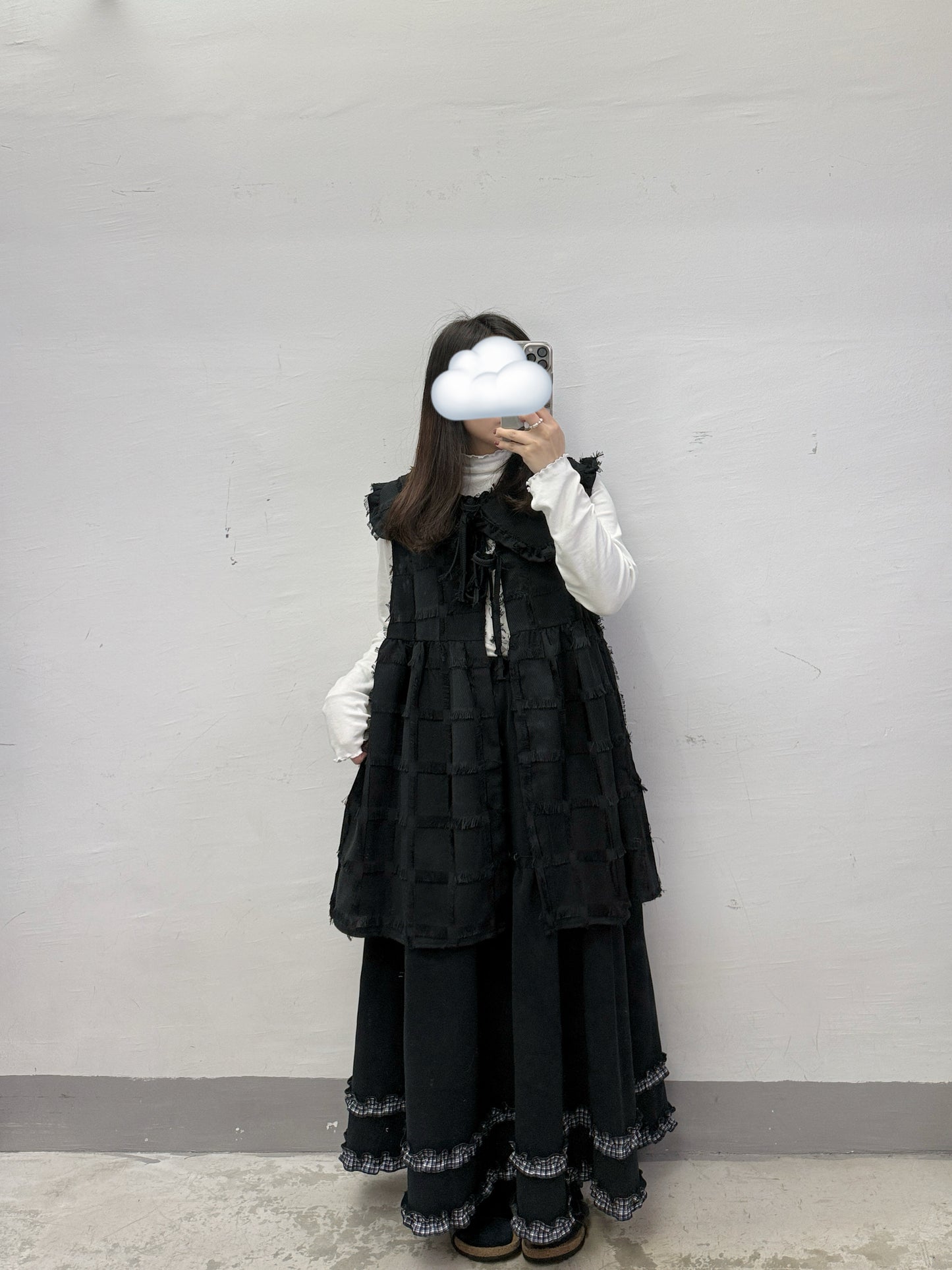 【SALE】2-way ruffle邊格紋半身裙丨3 col