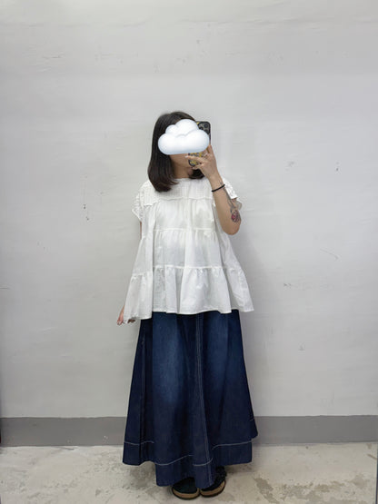 【新品優惠】刺繡通花層層上衣丨2 col