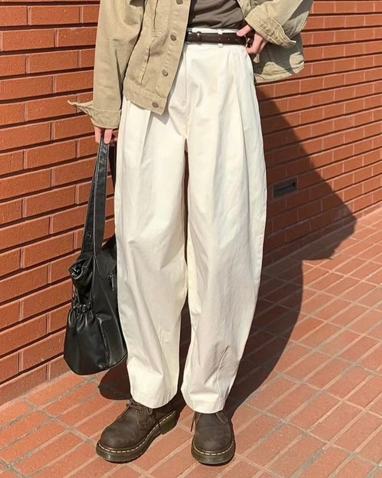 【SALE】打褶半橡筋氣球褲丨深藍