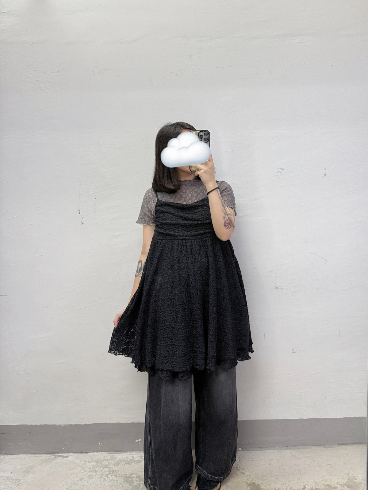 【新品優惠】lace花紋層次後綁帶吊帶外搭丨3 col