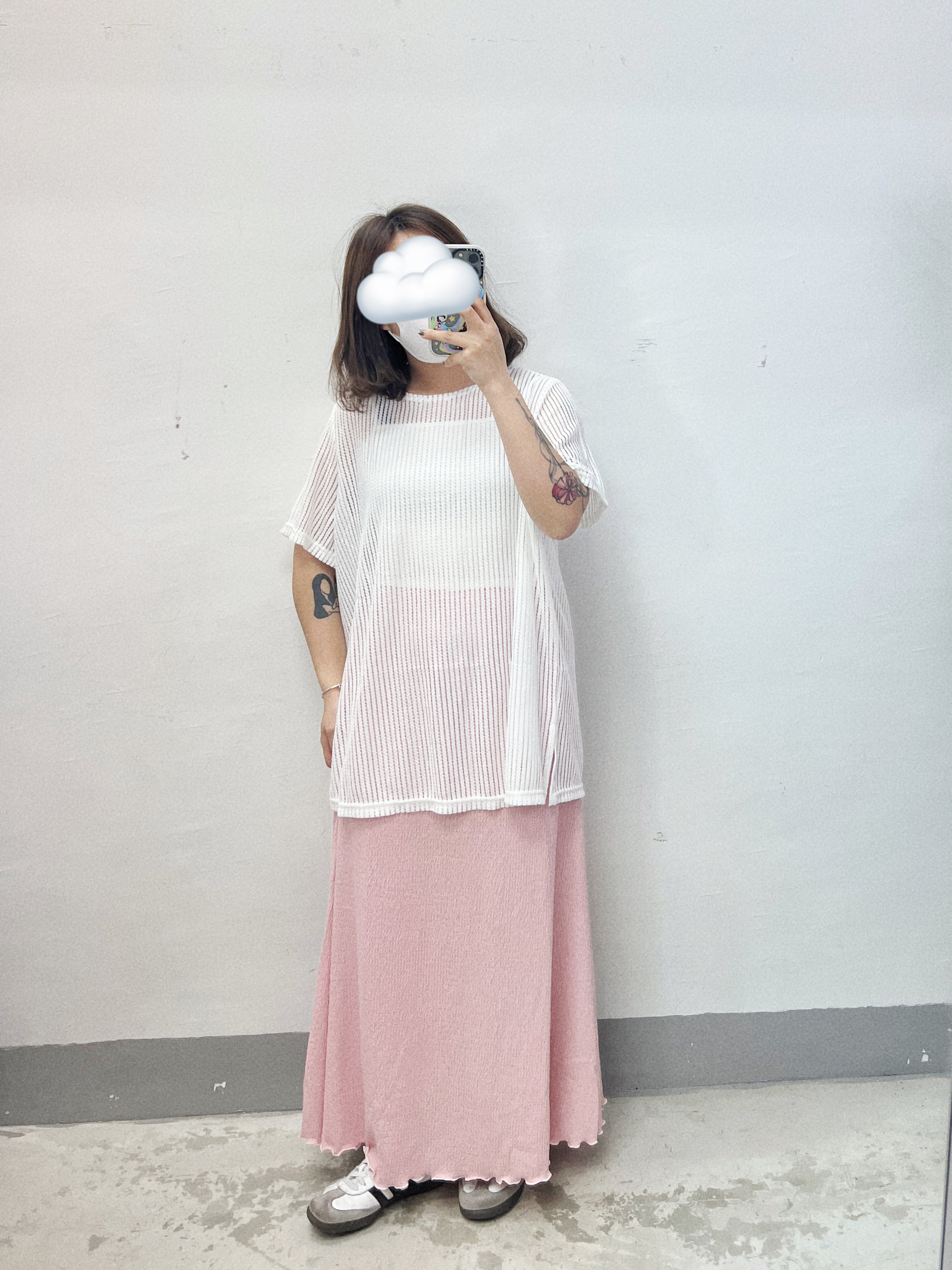 【SALE】薄針織oversize top｜3 col