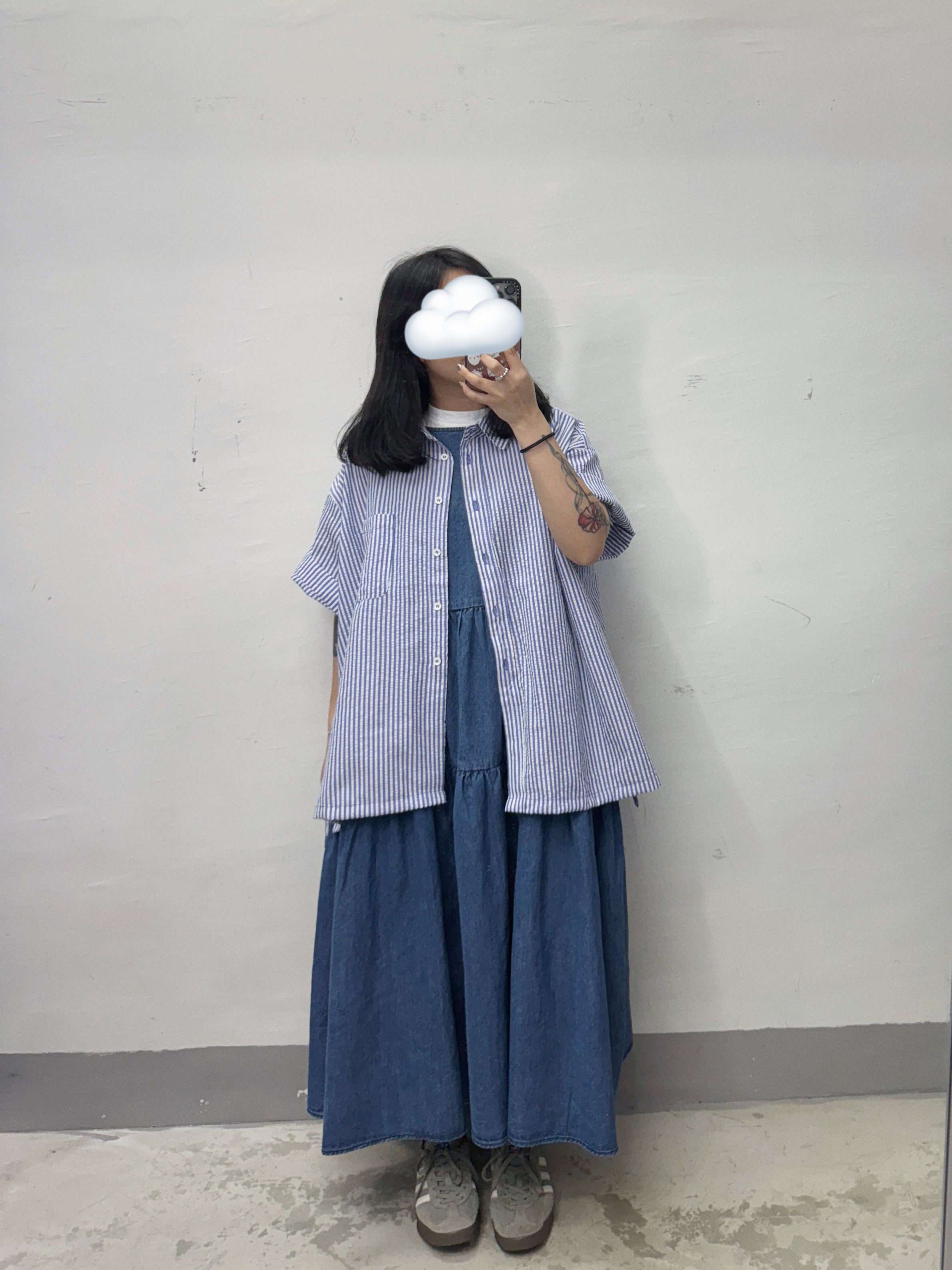 洗水色牛仔層層ops丨2 col