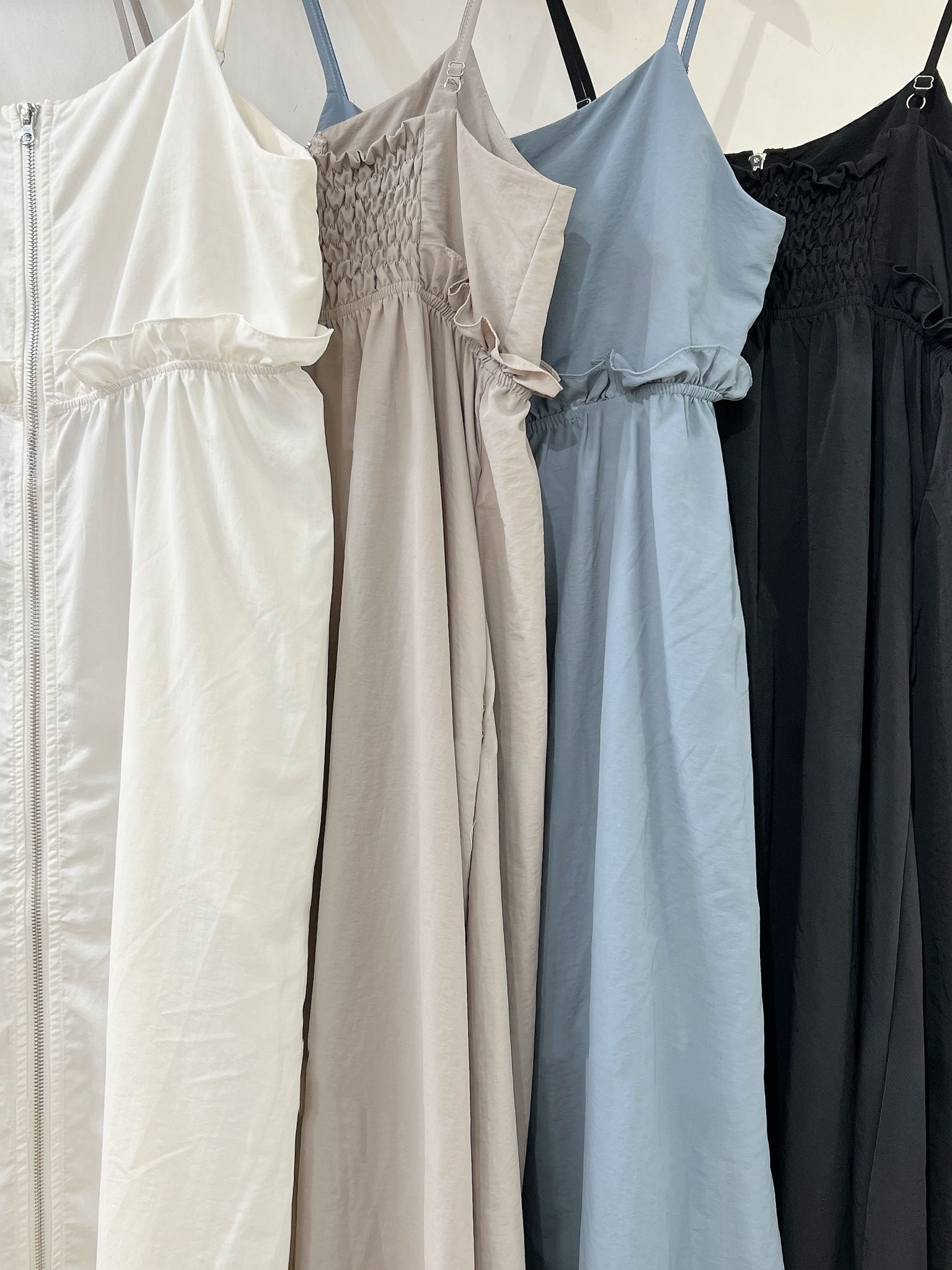 【SALE】嗦嗦風褸料吊帶ops/外搭｜藍