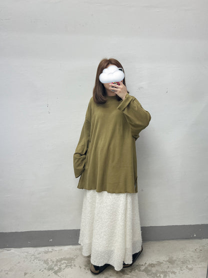 oversize磨毛basic top｜2 col