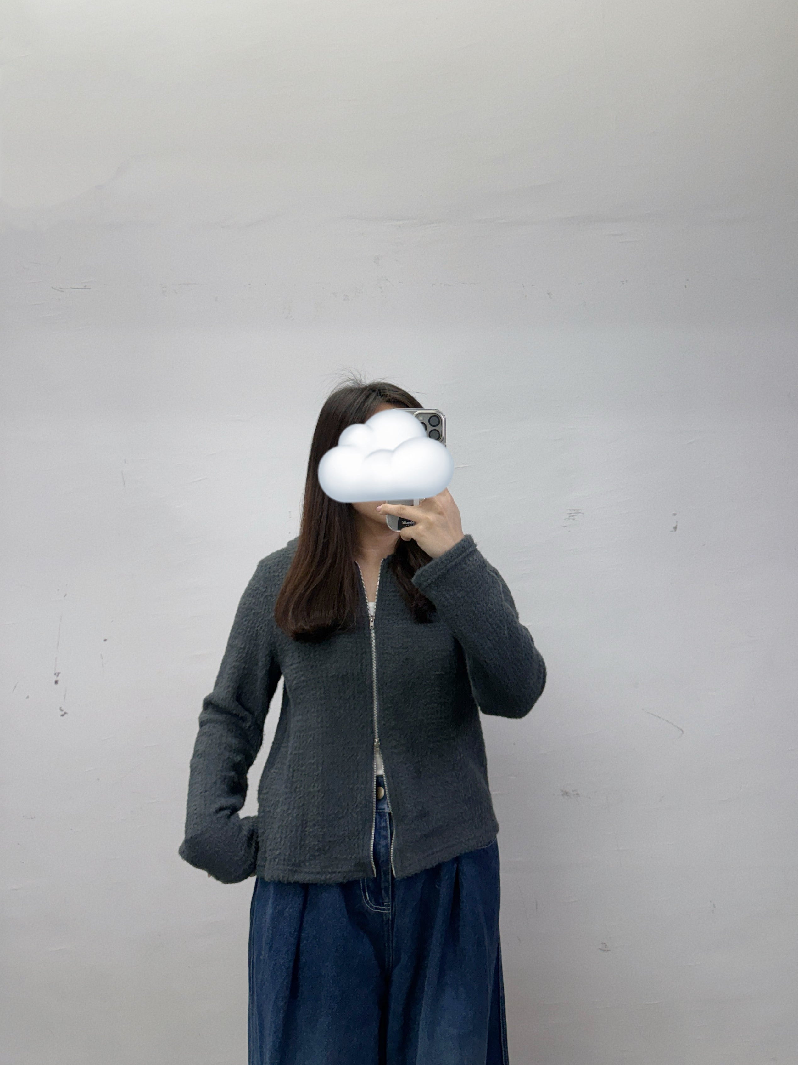 【新品優惠】反領雙拉鏈毛毛上衣丨4 col