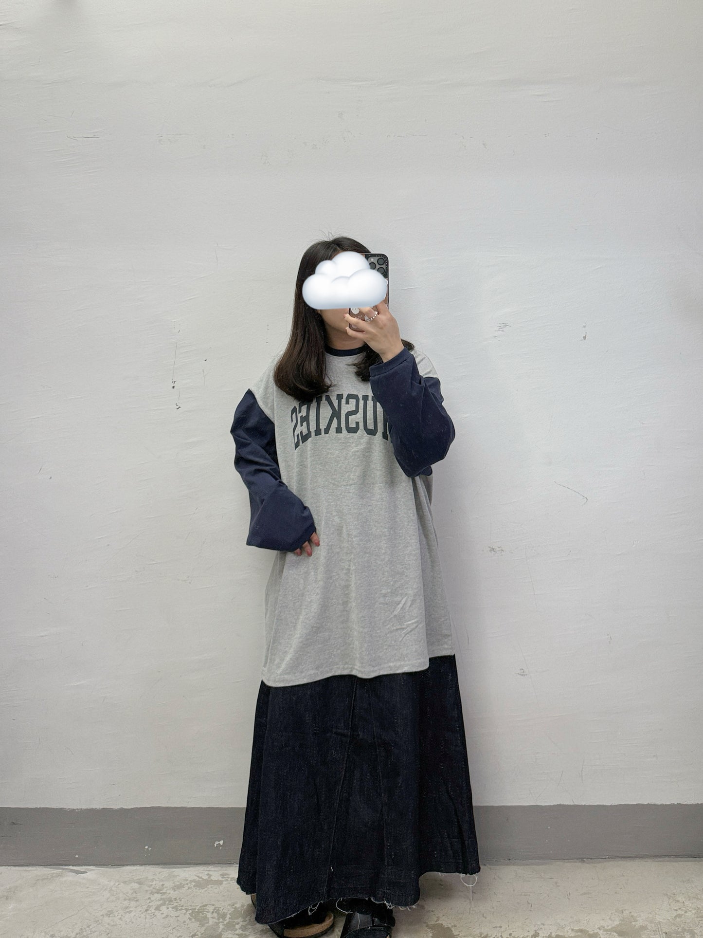 【SALE】拼色huskies print tee丨2 col