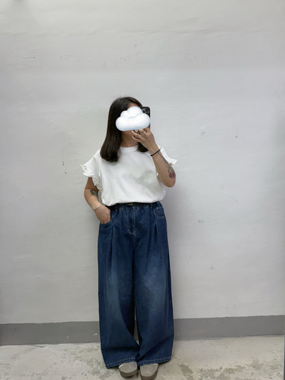 comeback！ruffle邊翼袖top丨3 col