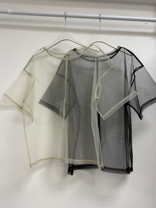 透紗外搭上衣丨2 col