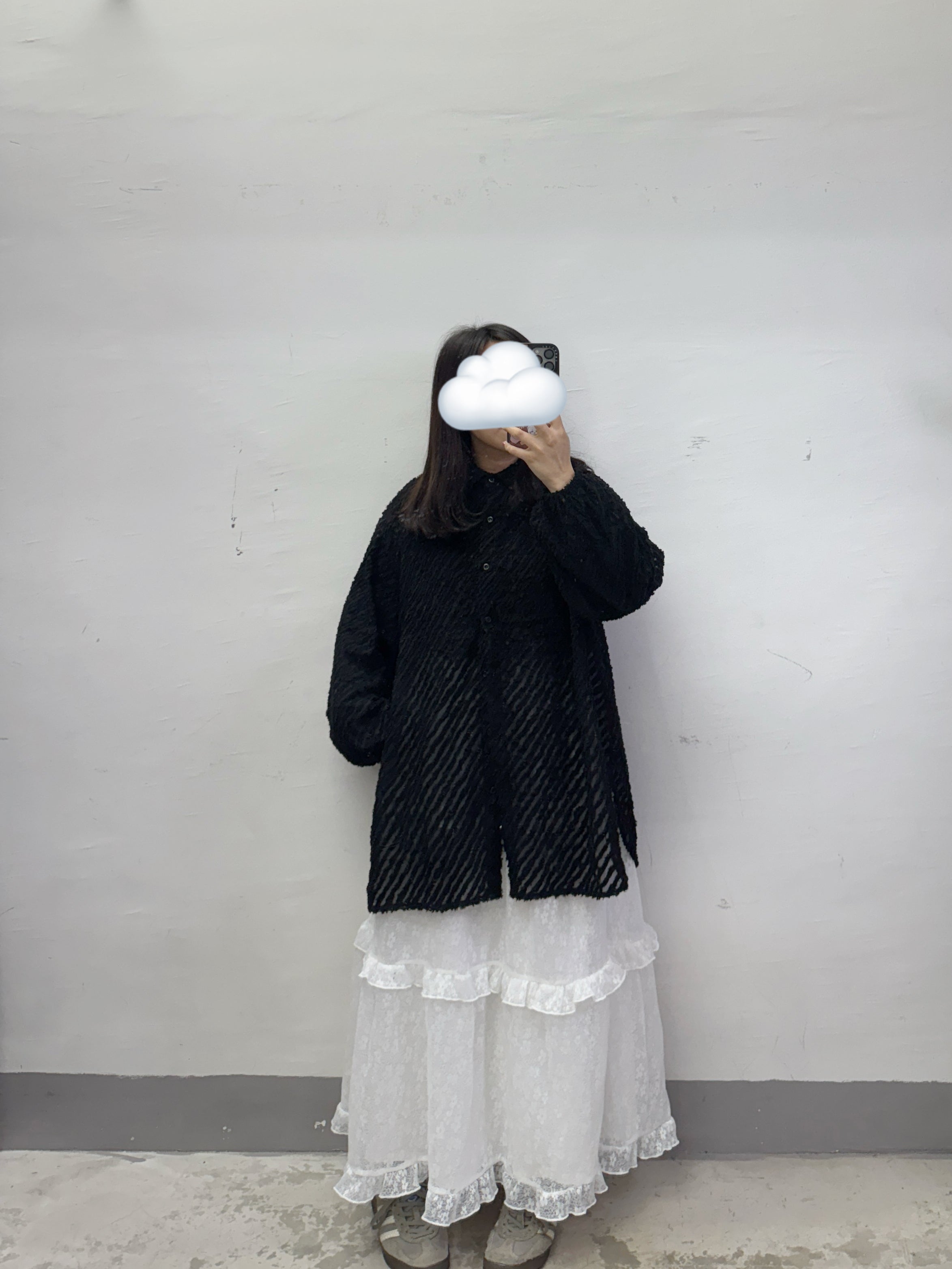 立體蘇蘇斜紋反領襯衫丨2 col