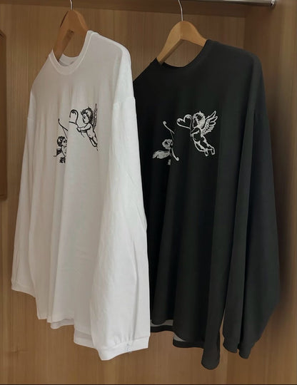 cupid print top丨2 col