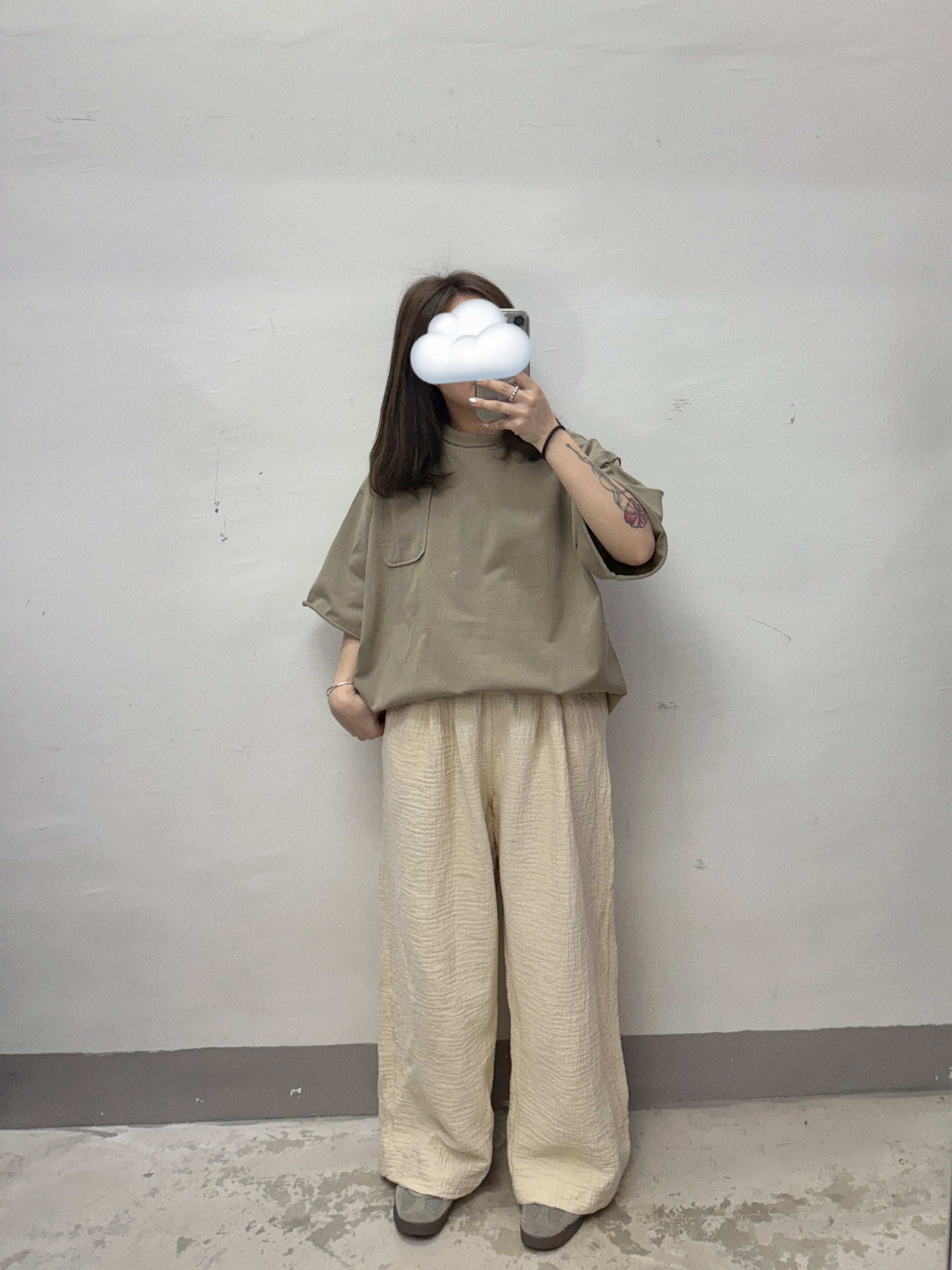 【SALE】披口挻身棉料pocket top丨3 col