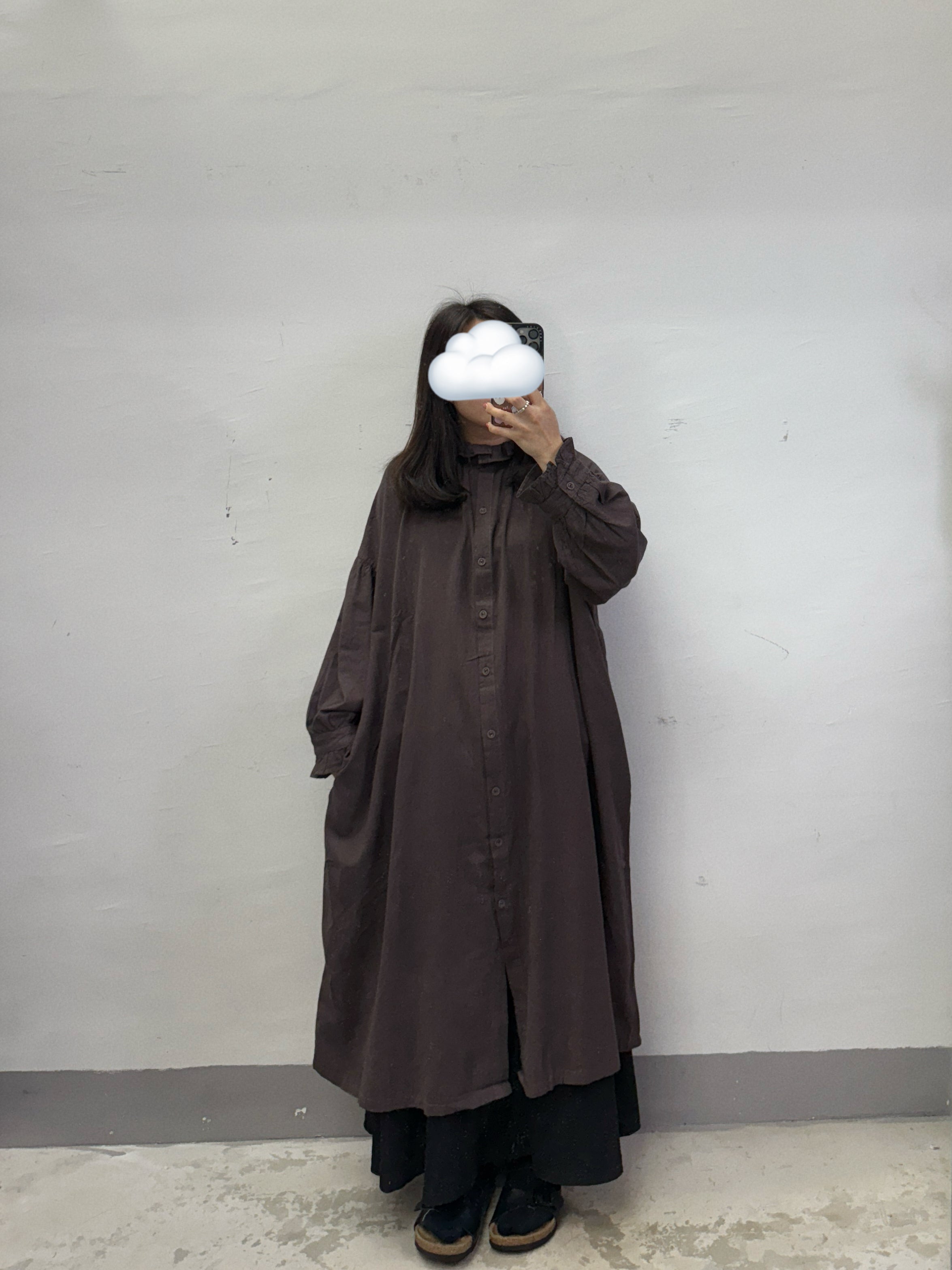 棉麻料ruffle領排鈕ops丨4 col