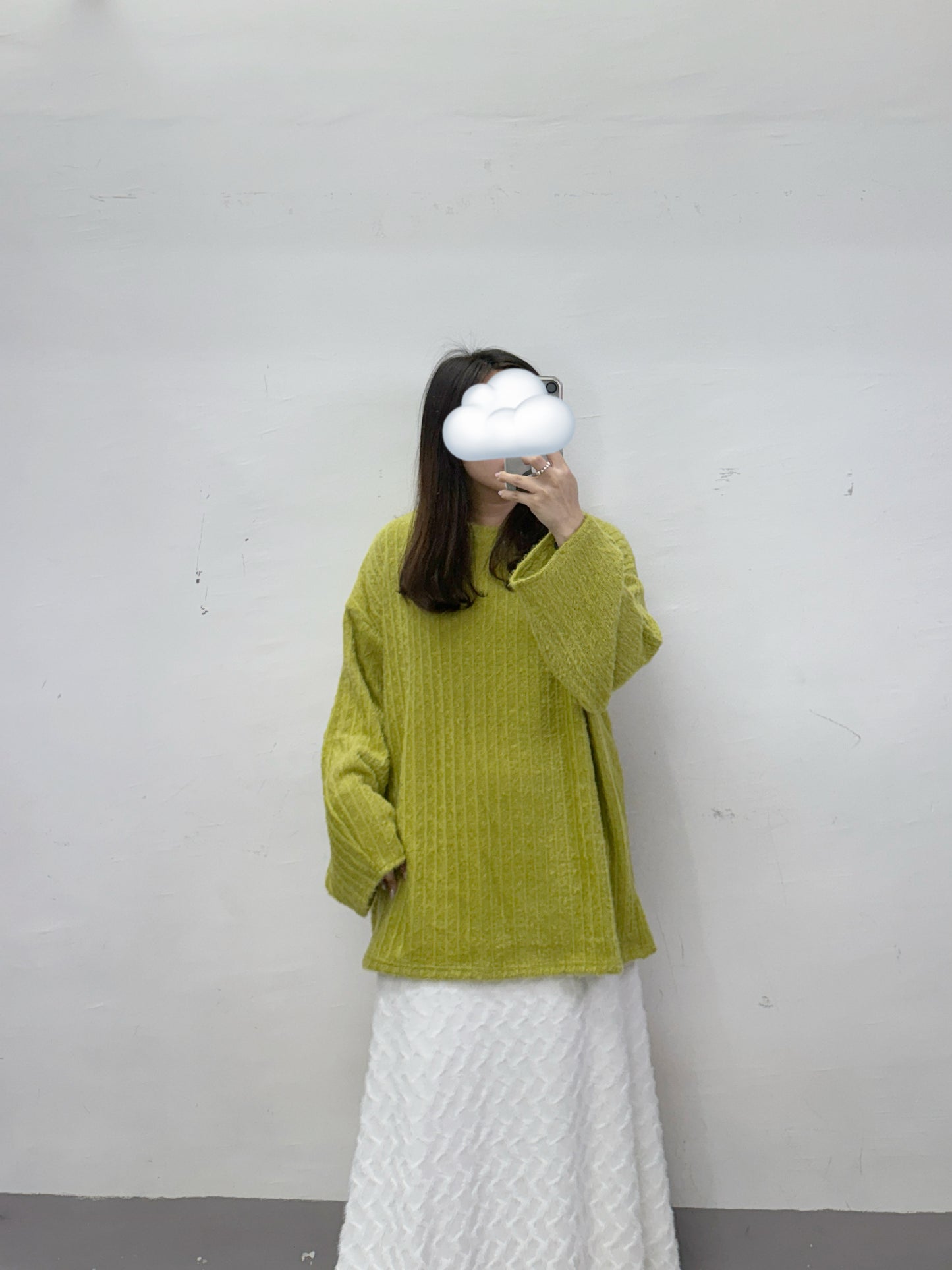 【SALE】暗花紋軟綿綿舒服針織上衣丨4 col