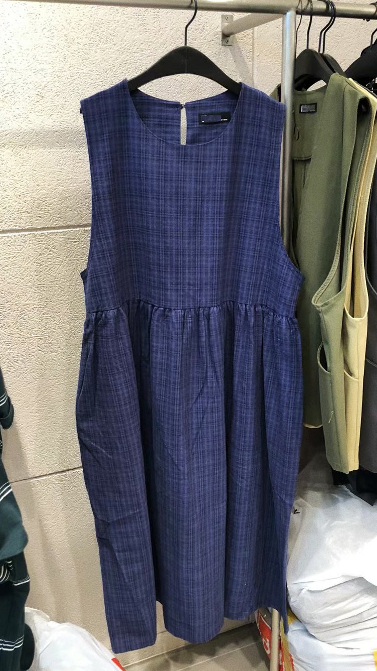 暗格紋背心ops｜啡