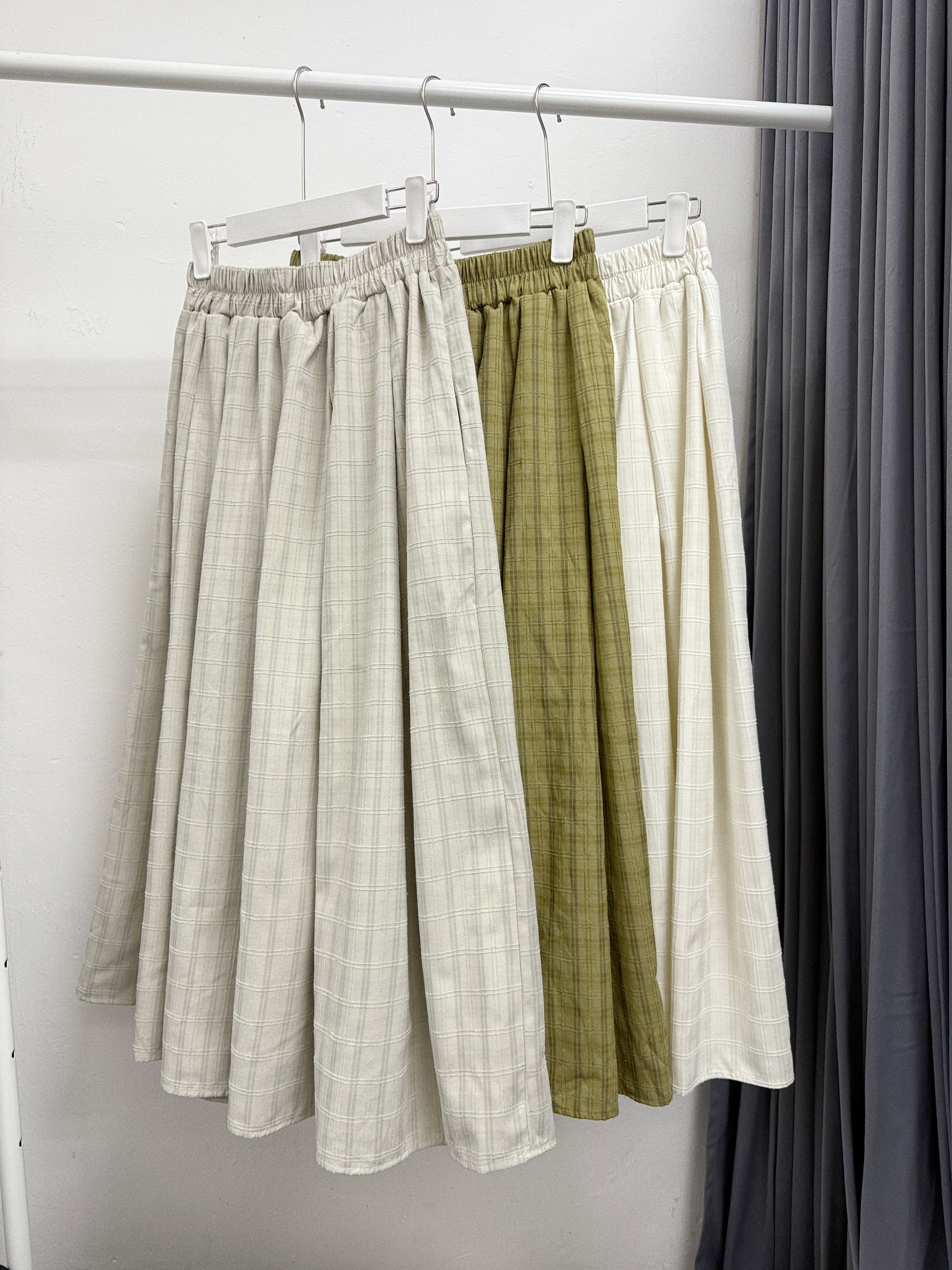 質感暗格紋半身裙丨3 col