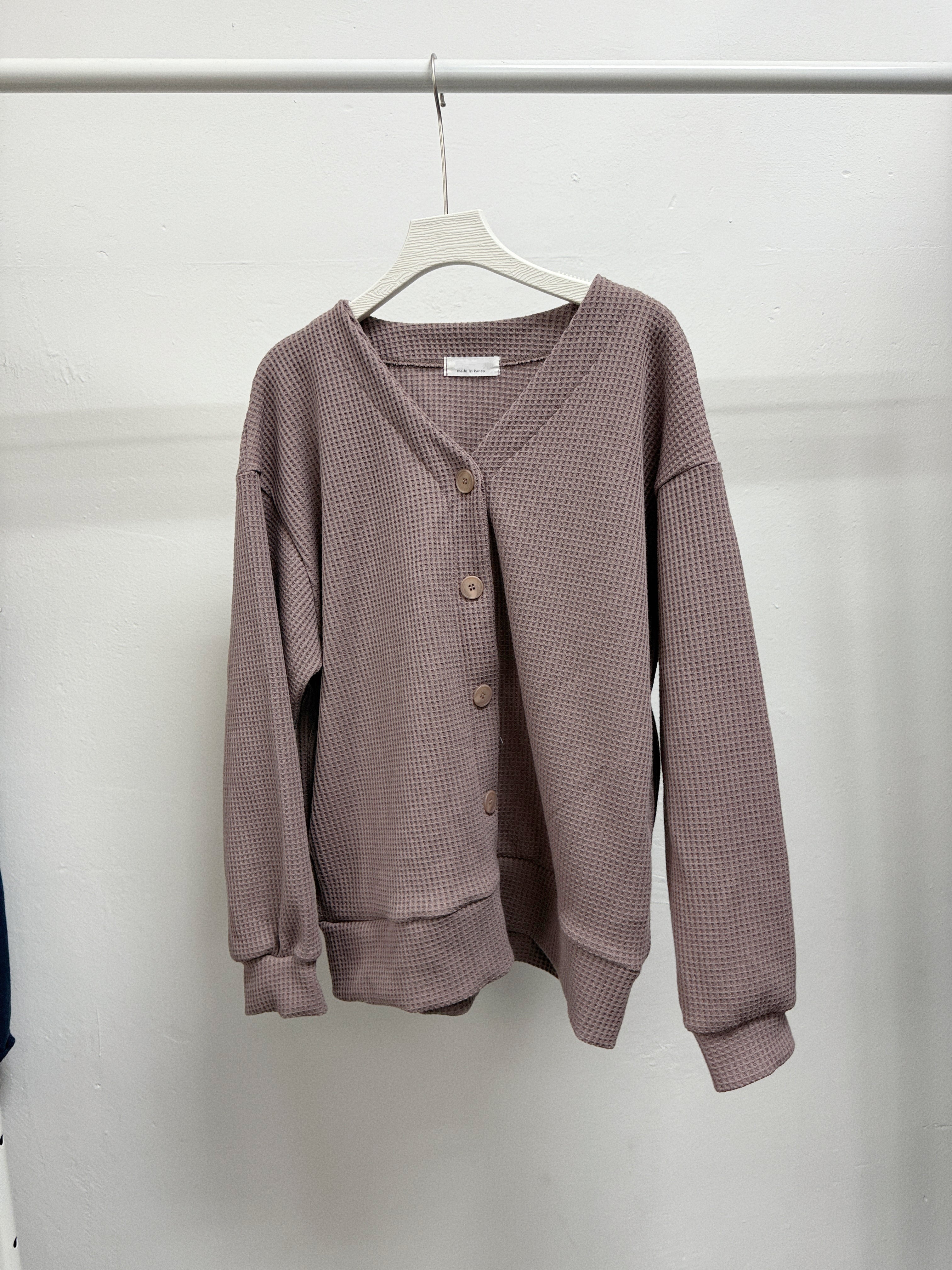 【SALE】waffle格紋外套（有側袋）丨3 col