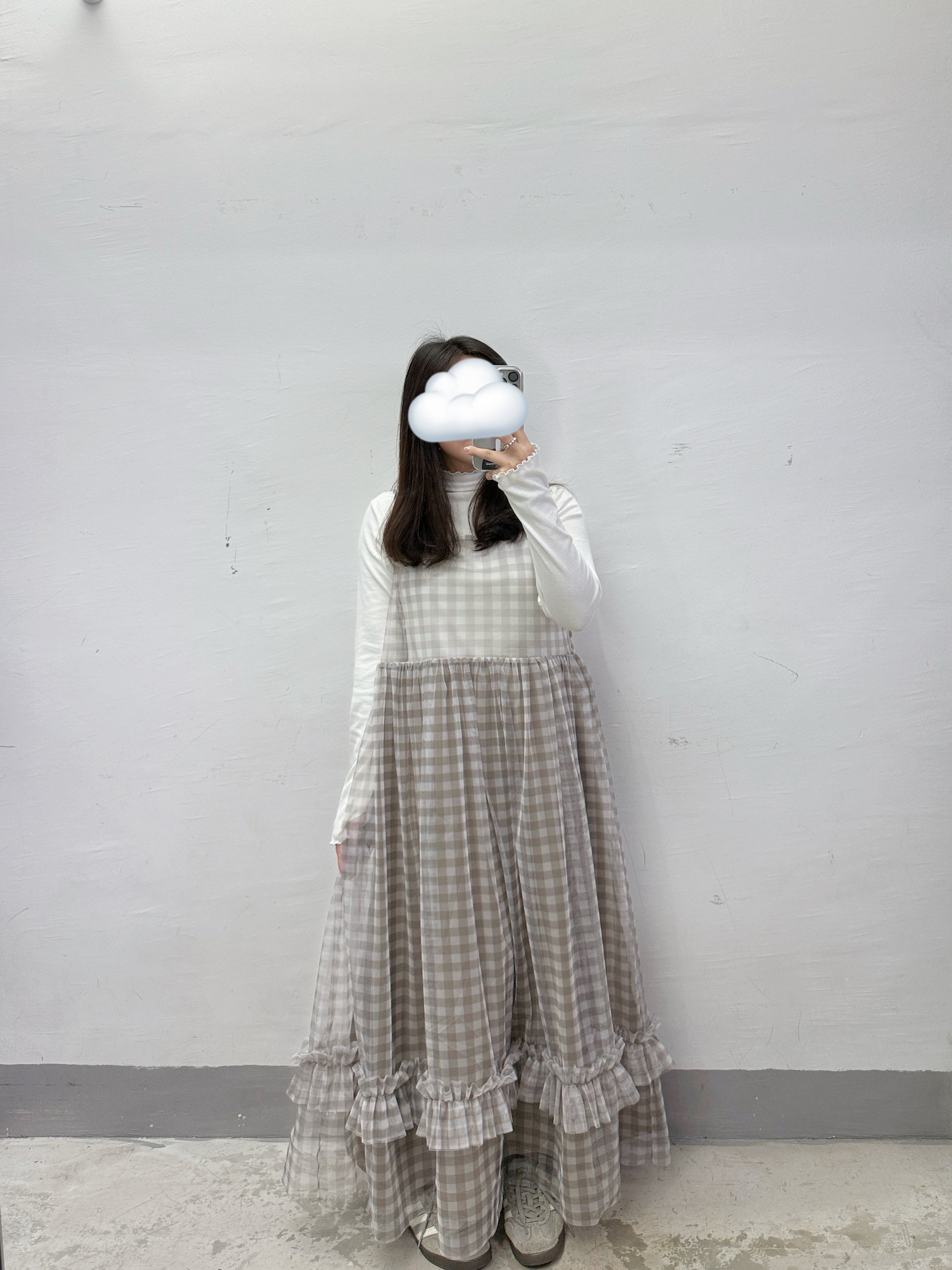 【新品優惠】紗紗格紋吊帶ops丨5 col